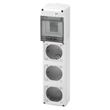 Quadros estanques Q-DIN 5 vazios com flanges