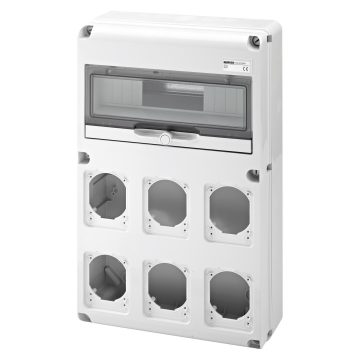 Quadros estanques Q-DIN 14 vazios com flanges
