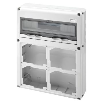 Quadros estanques Q-DIN 20 vazios com flanges