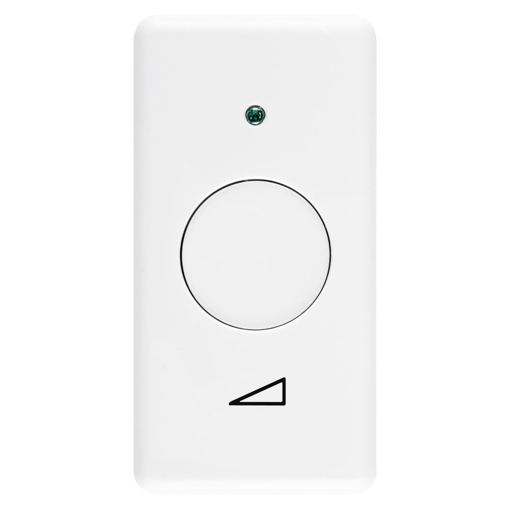 dimmer - für ohmsche und induktive last - mit drucktaster - 1 modul - system white