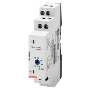 rele di controllo sottotensione monofase ac/dc - 24v ac/dc - 230v ac 50/60hz - 1 modulo
