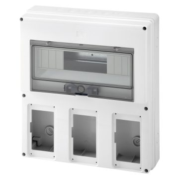 Quadros de distribuição estanques verticais vazios para tomadas fixas compactas protegidas estanques
