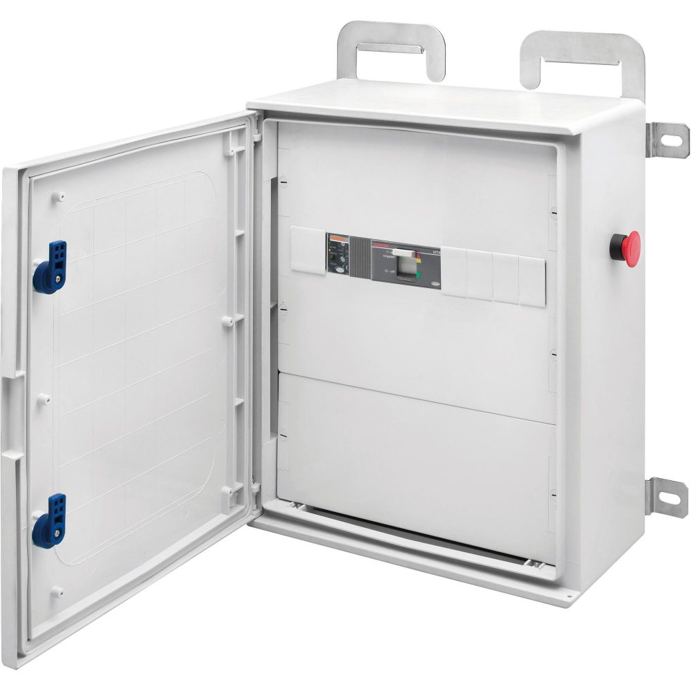 quadro con funzione di alimentazione - 405x500x200 mtx 160c 4p 75kw - porta cieca - ral7035