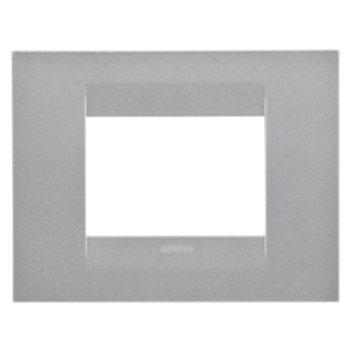 GEO PLATE - IN PAINTED TECHNOPOLYMER - 3 MODULES - TITANIUM - CHORUSMART