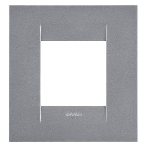 abdeckrahmen geo international - in lackiertem technopolymer - 2 module - titan - chorusmart