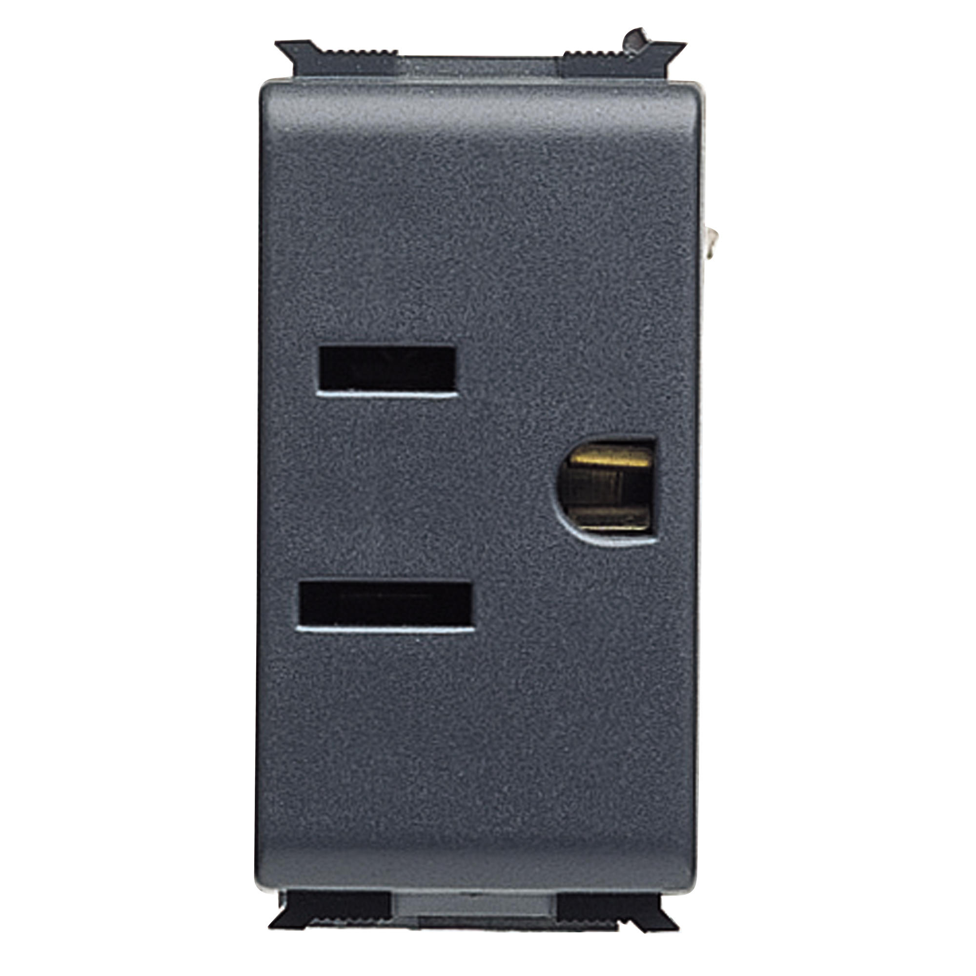 USA STANDARD SOCKET-OUTLET 125V ac - 2P+E 15A - 1 MODULE - PLAYBUS