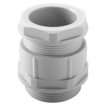 União-cabo em nylon passo PG, cinza RAL 7035 - IP54 União-cabo em nylon passo PG, cinza RAL 7035 - IP54