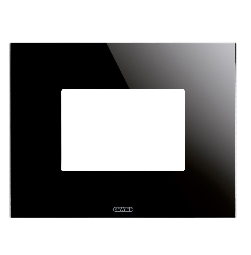  PLACCA ICE - IN VETRO - 3 POSTI - NERO - CHORUSMART