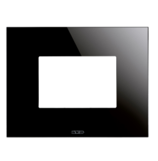PLACCA ICE - GLASS - 3 MODULES - BLACK - CHORUS