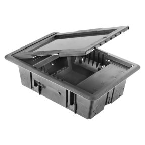 UNDERFLOOR OUTLET BOX - WITH HOLLOW COVER - 10 MODULES SYSTEM