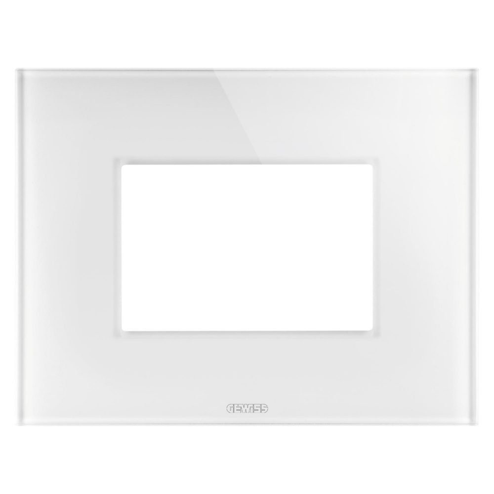 PLACCA ICE - IN VETRO - 3 POSTI - BIANCO - CHORUSMART