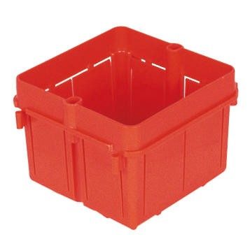  CAJAS CUADRADAS ENLAZABLES PARA MONTAJE EMPOTRADOS - 2 MÓDULOS - LIBRE DE HALÓGENOS - 70x70x50