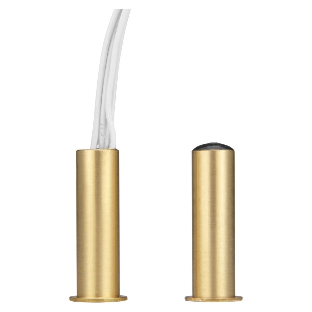 contatto magnetico - a scomparsa - in ottone - antintrusione a radiofrequenza