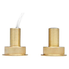 contatto magnetico di potenza - a scomparsa - in ottone - per porte blindate - antintrusione a radiofrequenza