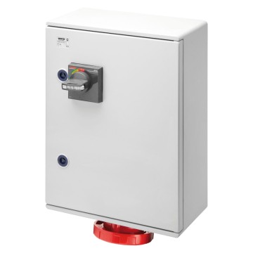 Wassergeschützte vertikale Wandsteckdosen mit elektrischer Verriegelung Schutzschalter - In 125A - 50/60Hz Wassergeschützte vertikale Wandsteckdosen mit elektrischer Verriegelung Schutzschalter - In 125A - 50/60Hz