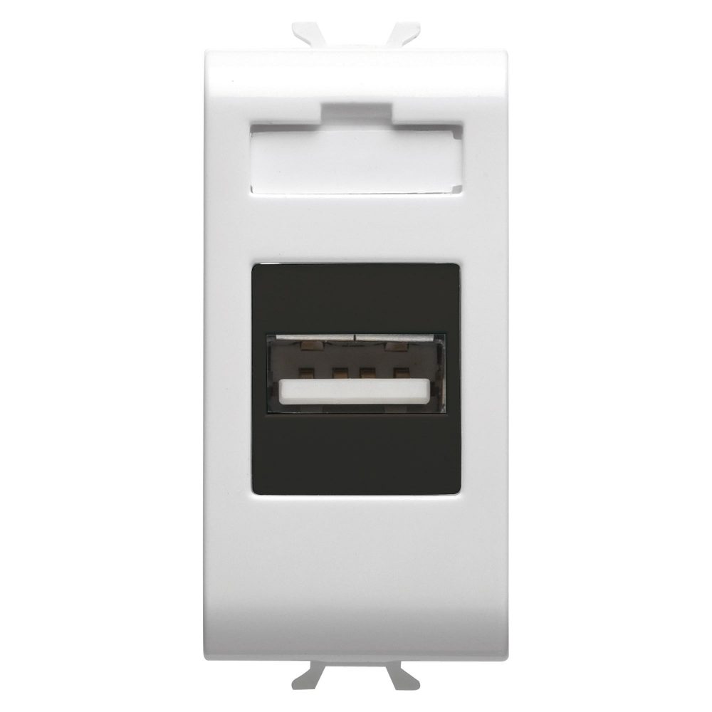  PRESA USB - 1 MODULO - BIANCO SATINATO - CHORUSMART