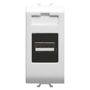 PRIZĂ USB - 1 MODUL - ALB LUCIOS - CHORUSMART