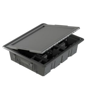 UNDERFLOOR OUTLET BOX - HOLLOW COVER - 32 MODULES SYSTEM