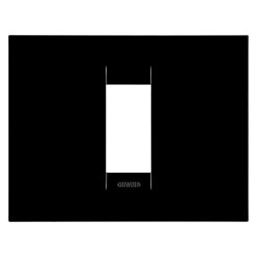 plaque geo - en polymère technique - 1 module - noir toner - chorusmart