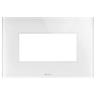 PLACCA ICE - IN GLASS - 4 MODULES - WHITE - CHORUS