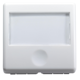 PUSH-BUTTON WITH BACKLIT NAME PLATE 250V ac - NO 10A - 2 MODULES - SYSTEM WHITE