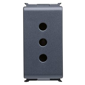 steckdose italienischer standard 250v ac - 2p+e 10a - p11 - 1 modul- playbus