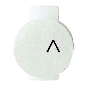 lens with illuminated symbol for command devices - up vertical arrow - system white