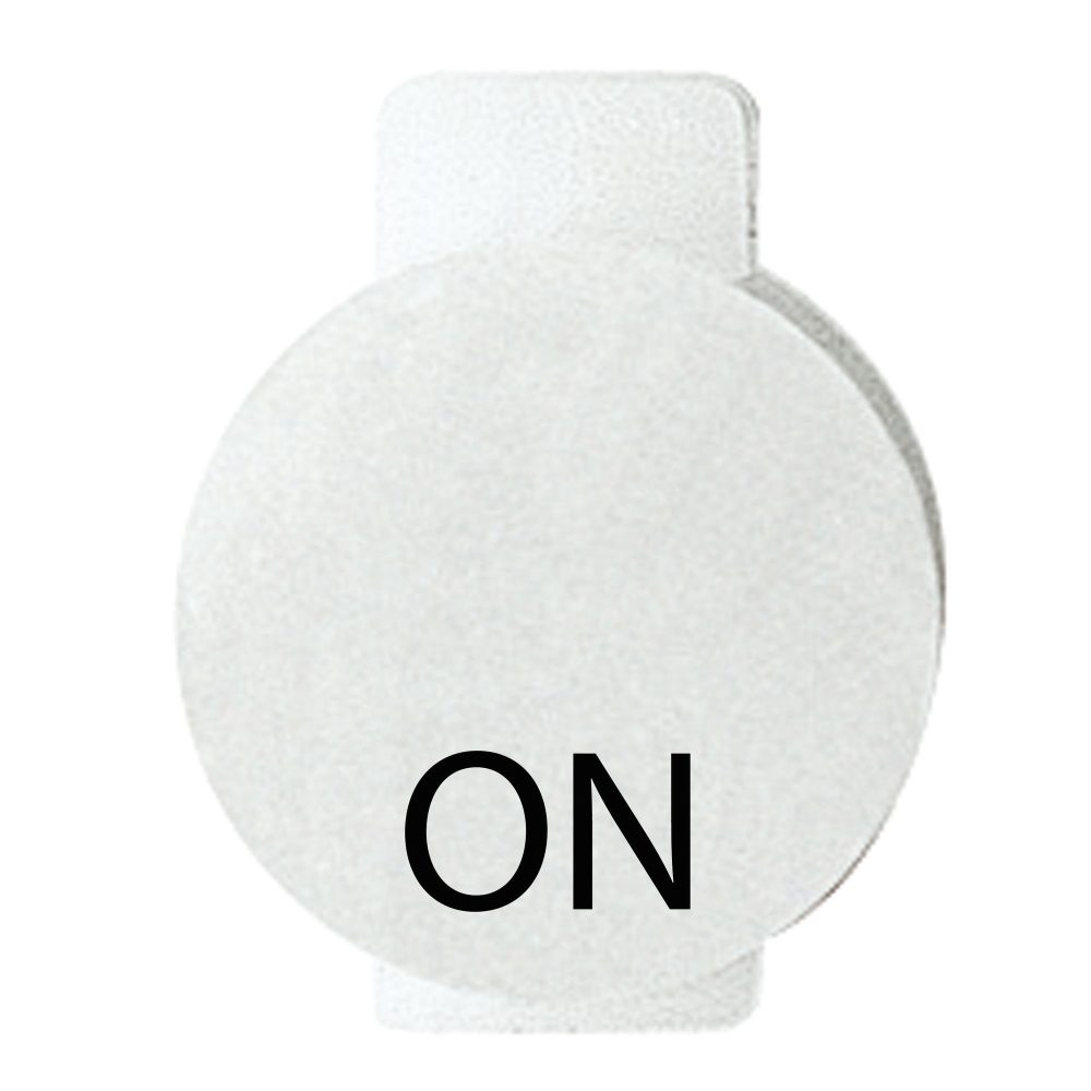  LENS WITH ILLUMINATED SYMBOL FOR COMMAND DEVICES - ON - SYMBOL ON - SYSTEM WHITE