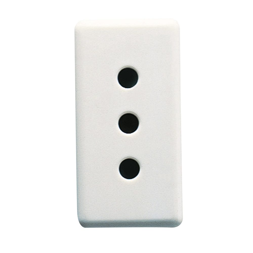  PRESA STANDARD ITALIANO 250V ac - 2P+T 10A -P11 - 1 MODULO - SYSTEM WHITE