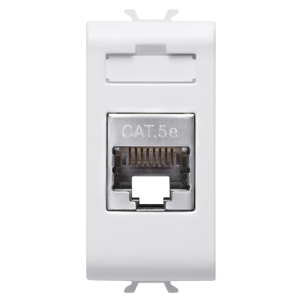  BASE RJ45 - CATEGORÍA 5e - FTP - 1 MÓDULO – CHORUSMART - BLANCO BRILLANTE