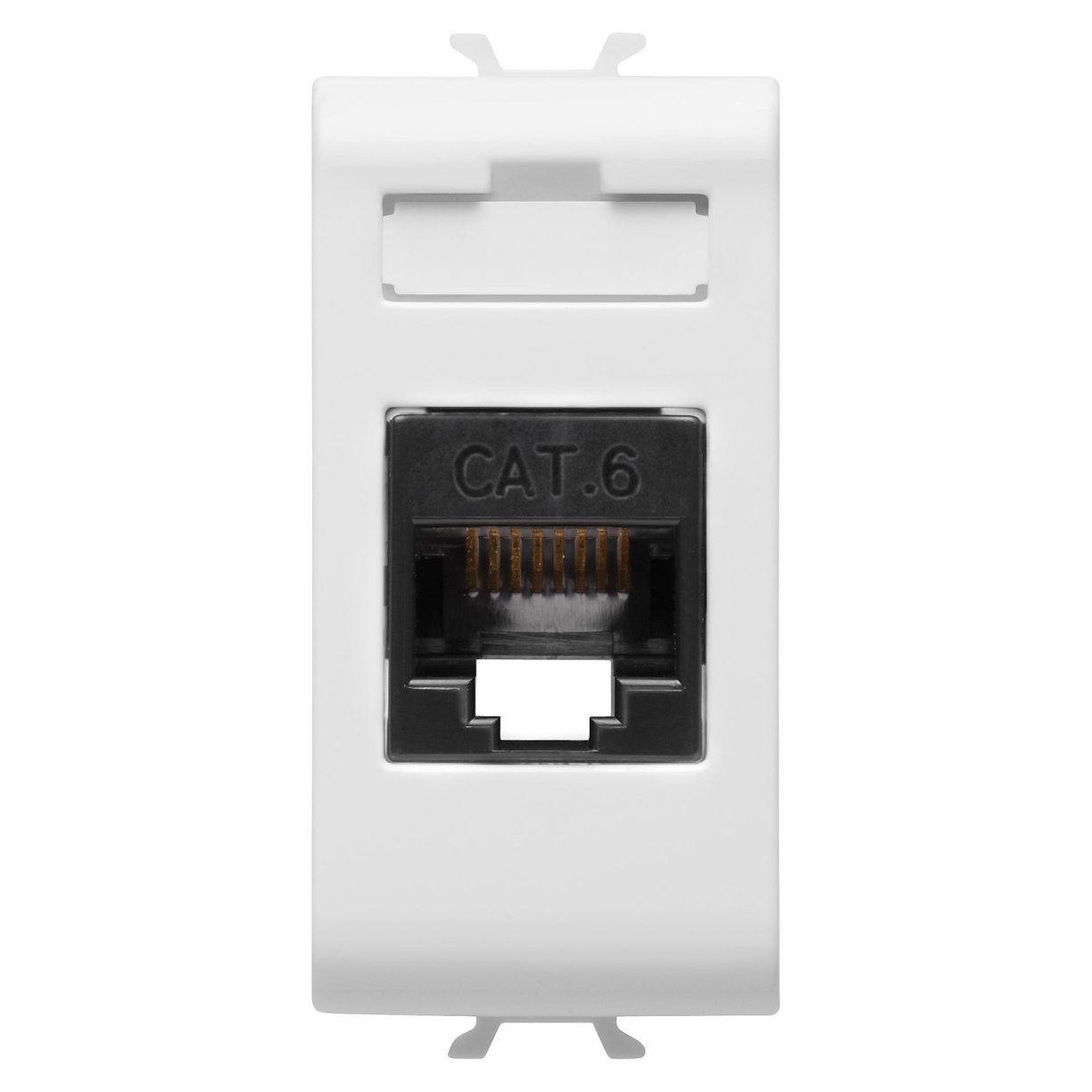 RJ45 SOCKET - CATEGORY 6 - UTP - 1 MODULE - GLOSSY WHITE - CHORUSMART ...