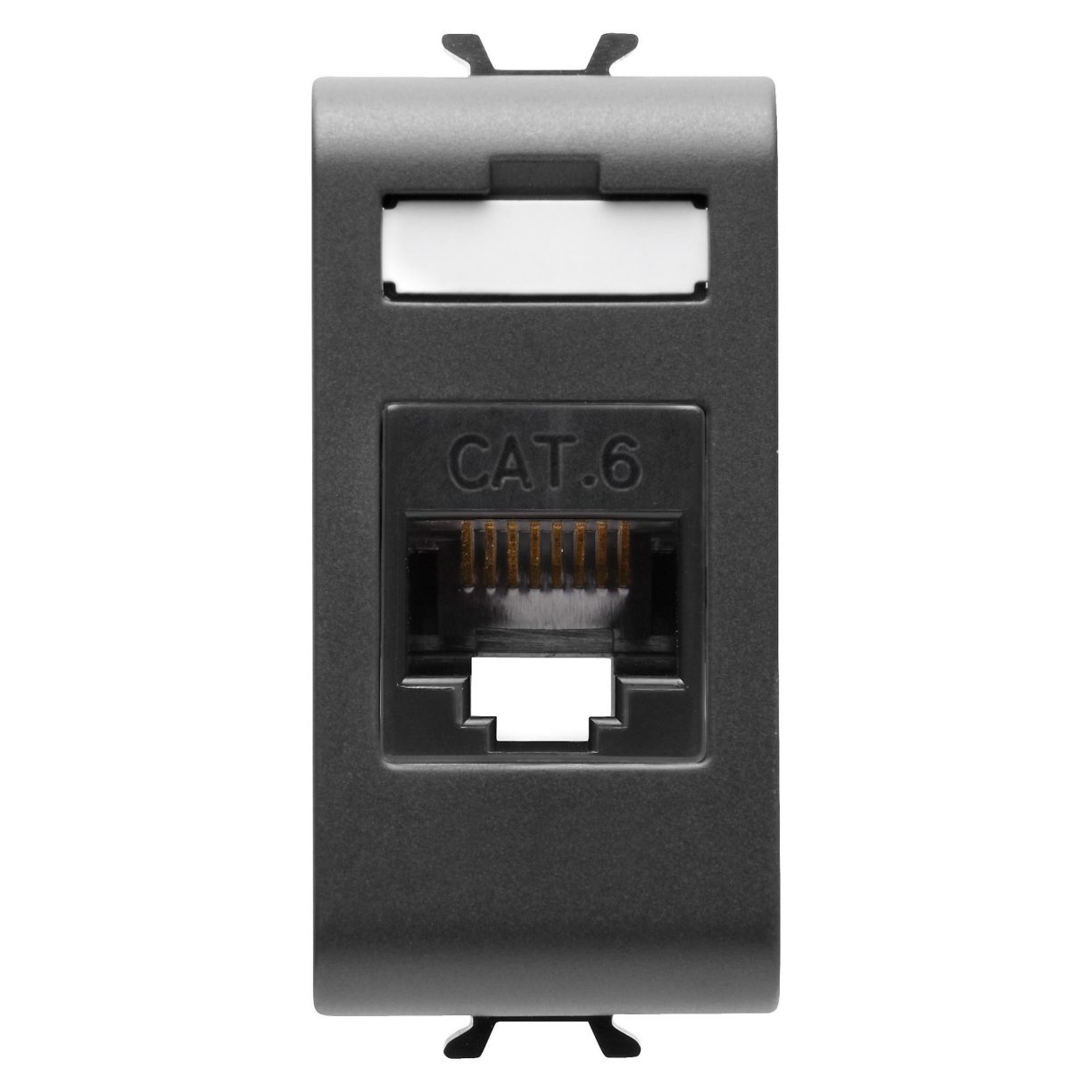 RJ45 SOCKET - CATEGORY 6 - UTP - 1 MODULE - SATIN BLACK - CHORUSMART ...