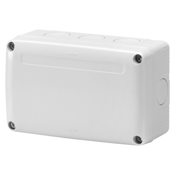 Caixa de derivação para montagem em bateria de caixas modulares Cor Cinza RAL 7035 - IP55