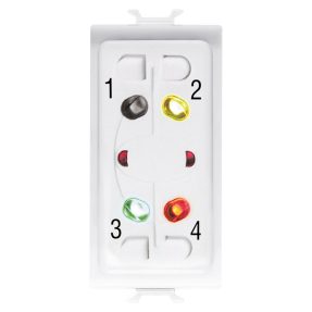 inseritore parzializzatore da incasso - antifurto filare - bianco - chorusmart