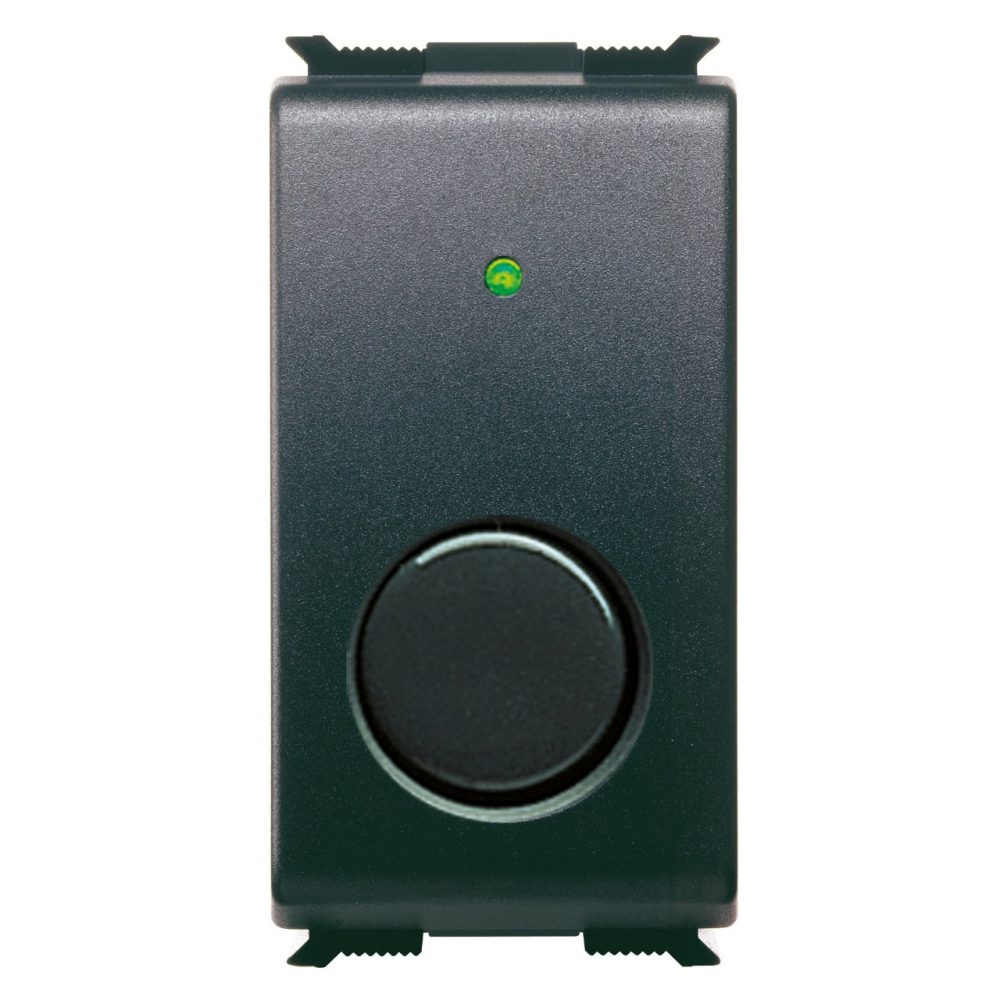  REGOLATORE ELETTRONICO - CARICHI RESISTIVI-INDUTTIVI - PER LAMPADE ALOGENE - A PULSANTE - 1 MODULO - PLAYBUS