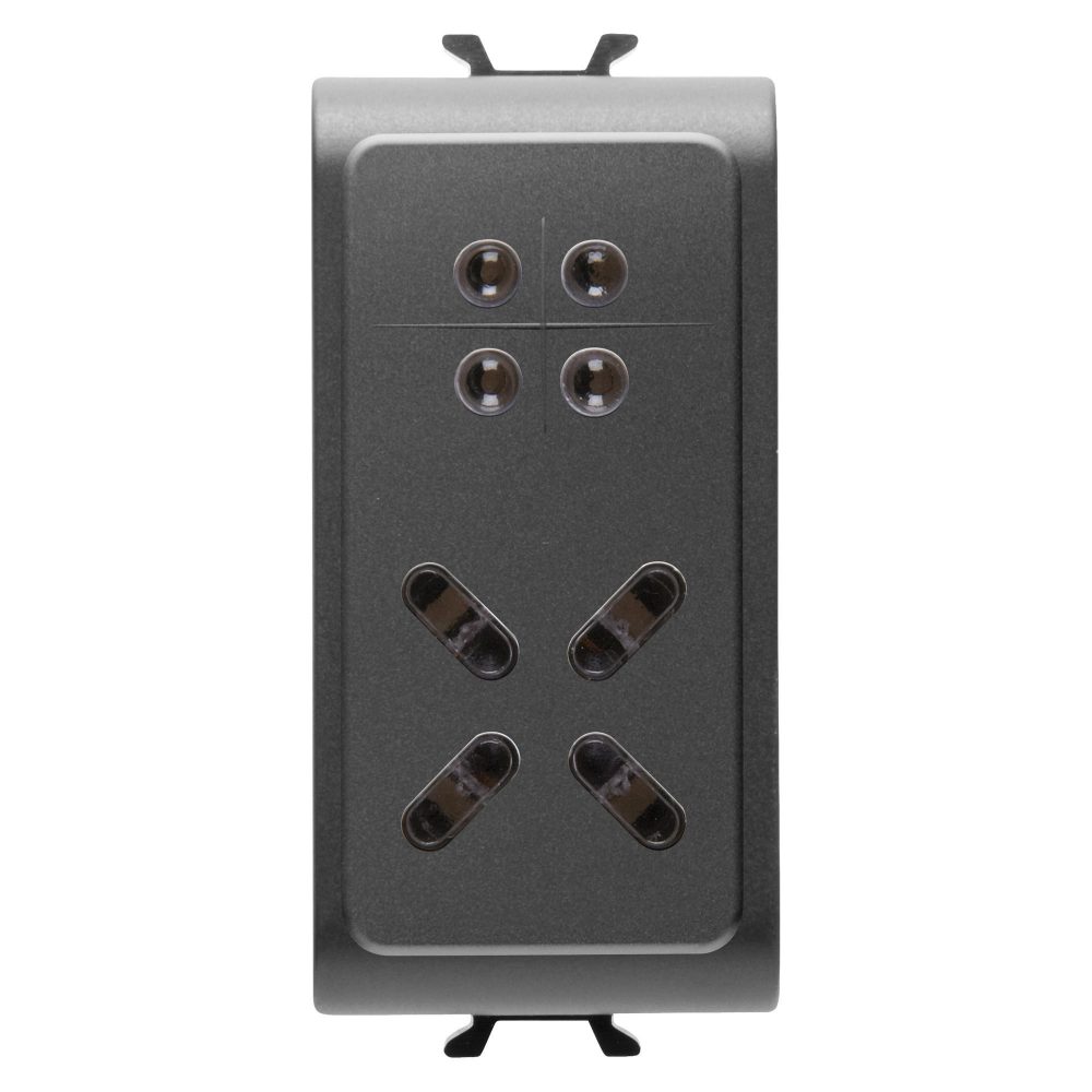 inseritore da incasso - antifurto filare - nero - chorusmart