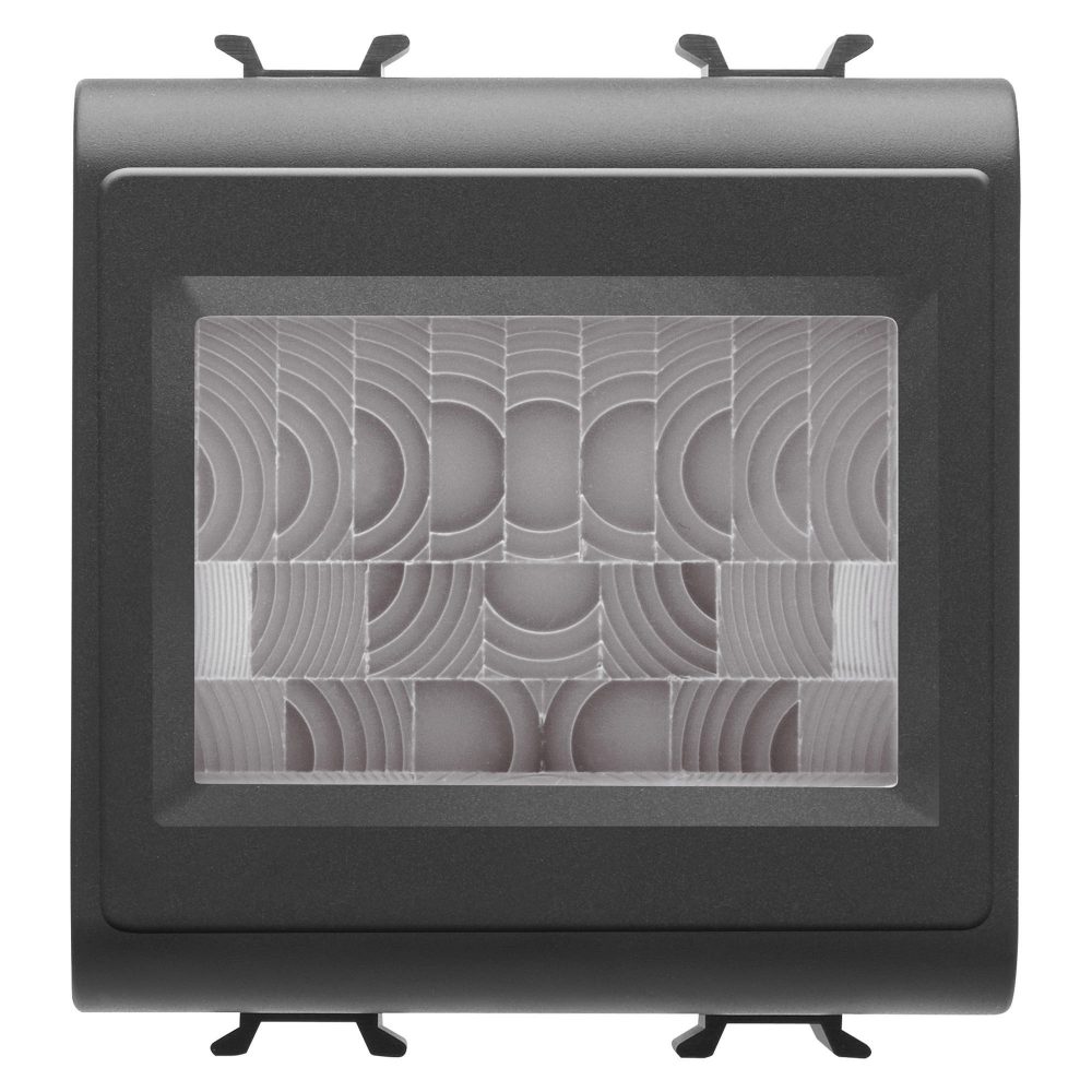 rivelatore volumetrico infrarossi da incasso - antifurto filare - nero - chorusmart