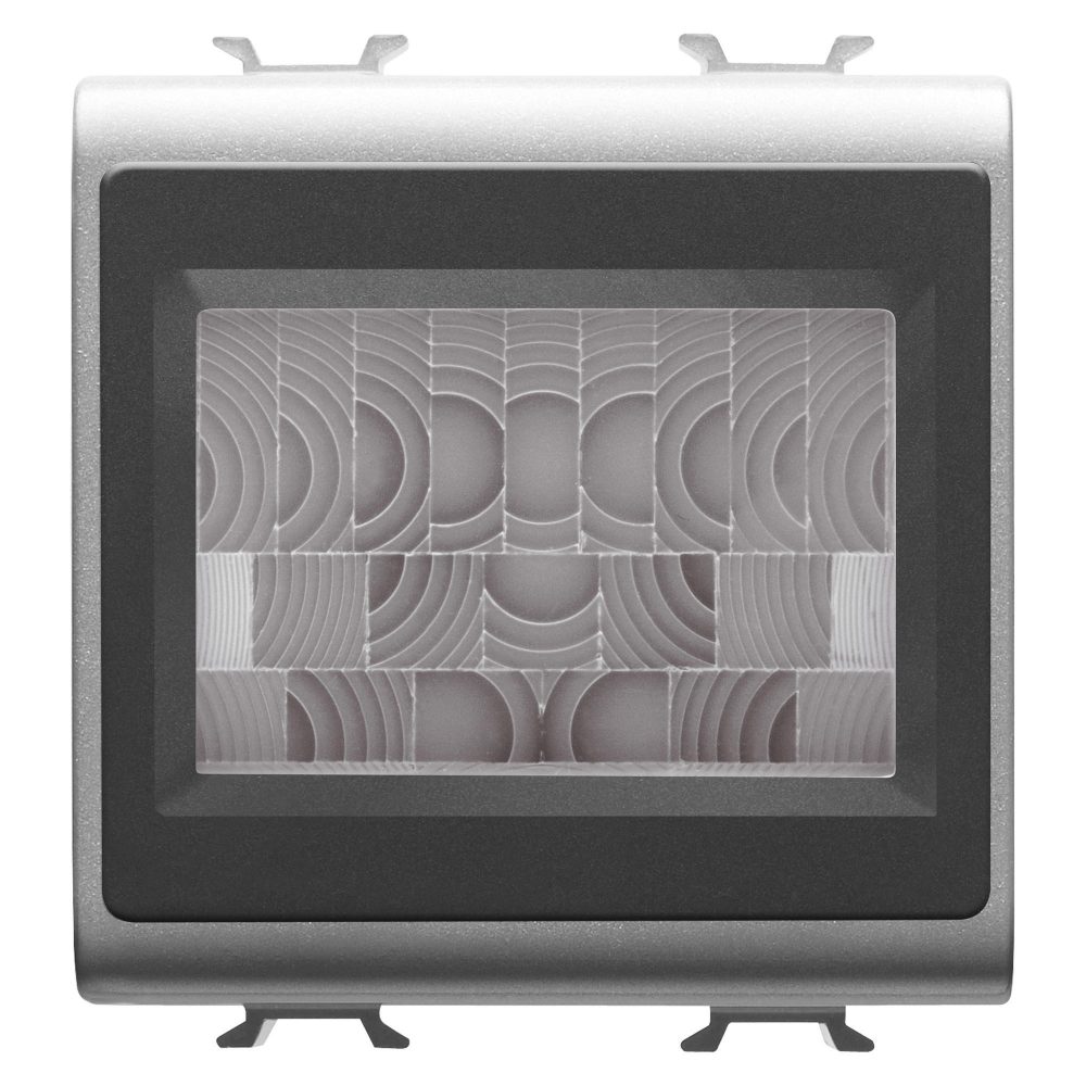 rivelatore volumetrico infrarossi da incasso - antifurto filare - titanio - chorusmart