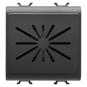 avvisatore acustico da incasso - antifurto filare - nero - chorusmart