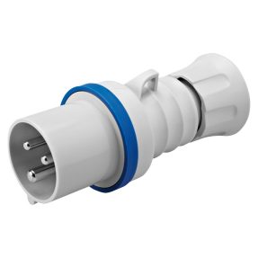 STRAIGHT PLUG HP - IP44/IP54 - 2P+E 16A 200-250V 50/60HZ - BLUE - 6H - FAST WIRING