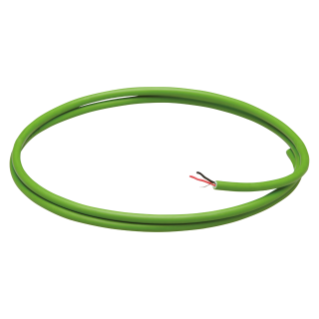 KNX BUS CABLE - LSZH CABLE SHEATH - 4 CONDUCTORS 2x2x0.8 - DIAMETER 6.1mm - CPR CLASS CCA-S1A,D0,A1 - GREEN