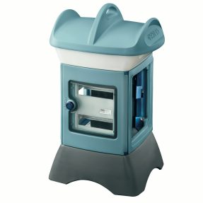 qmc16t - vuoto - trasportabile - bifacciale - lato a 1 pannello lato b 1 pannello - azzurro