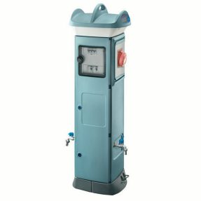 qmc63c - cablato - con sistema elettronico - bifacciale - 4 prese 2p+t 16a - ip56 - azzurro