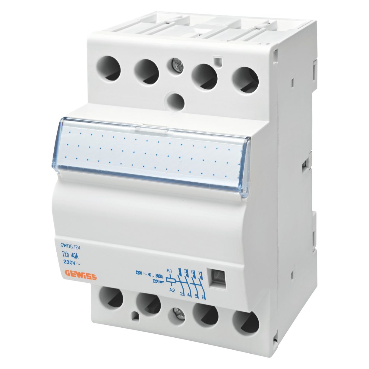 Contactor Control Module CONTACTOR CTR - 40A 2NO 230V - 3 MODULES | Gewiss