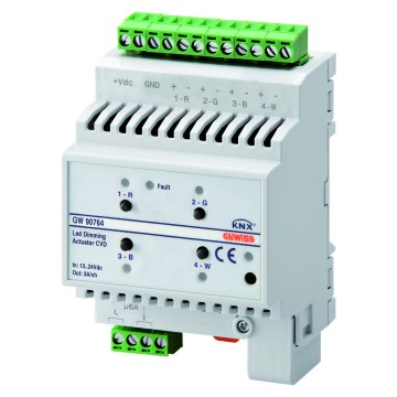 Atuador Dimmer KNX para LED - IP20 para calha DIN