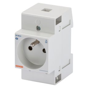 steckdose für din schiene - standard franzoesich -2p+e 16a - 2,5 te
