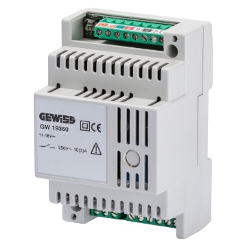 Attuatore ausiliario per impianti estensione ip - da guida din Attuatore ausiliario per impianti estensione ip - da guida din