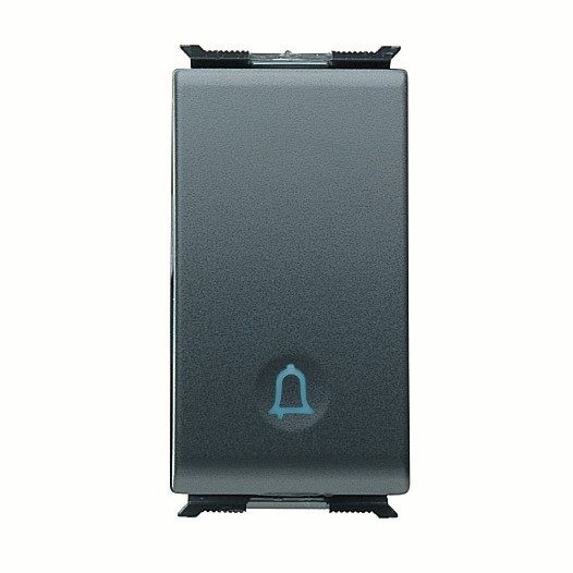  PULSADOR UNIPOLAR 250V ac - NA 16A ILUMINABLE - 'TIMBRE' - 1 MÓDULO - PLAYBUS