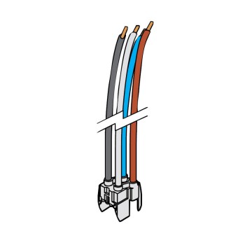 GWFIX 100 - Cordon d'alimentation 4P à connexion rapide pour profilé de répartition à barres GWFIX 100 - Cordon d'alimentation 4P à connexion rapide pour profilé de répartition à barres