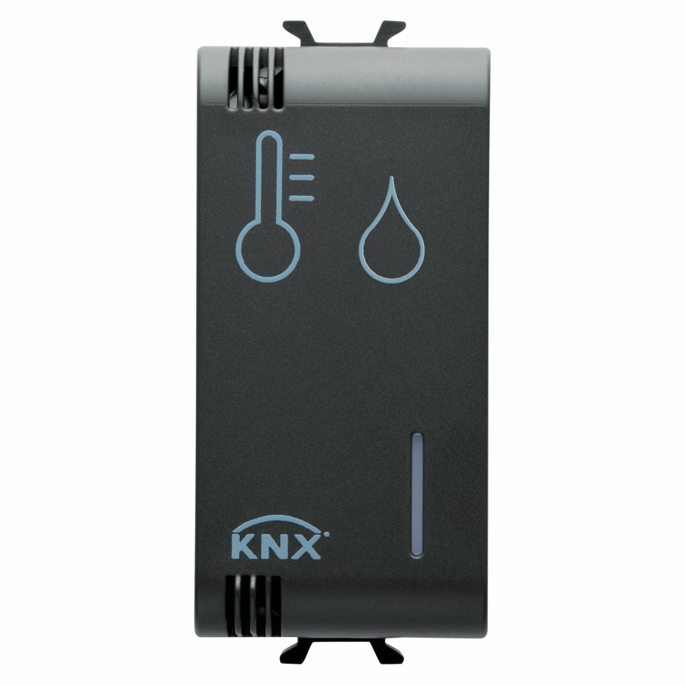  HUMIDITY/TEMPERATURE SENSOR - KNX - 1 MODULE - BLACK - CHORUSMART